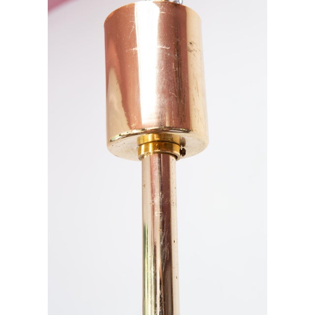 Ceiling Lamp with Ice Crystals and Brass in the style of Kalmar, 1960s For Sale - Image 6 of 9