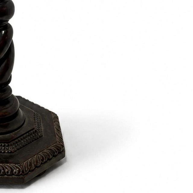 Vintage Column in Fine Wood, 19th Century For Sale - Image 5 of 6