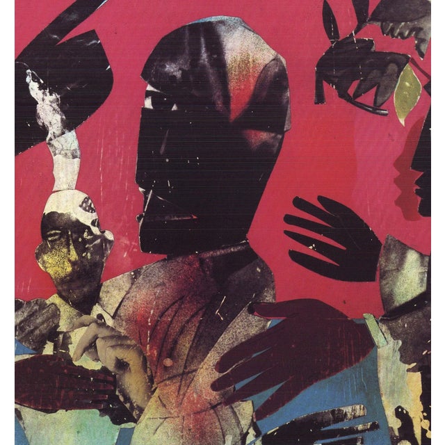 Contemporary Romare Bearden 'Carolina Shout' African American USA Offset Lithograph For Sale - Image 3 of 5