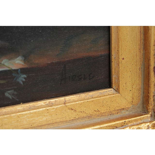 Paint Artist Signed Framed Still Life Oil Paint on Canvas For Sale - Image 7 of 16