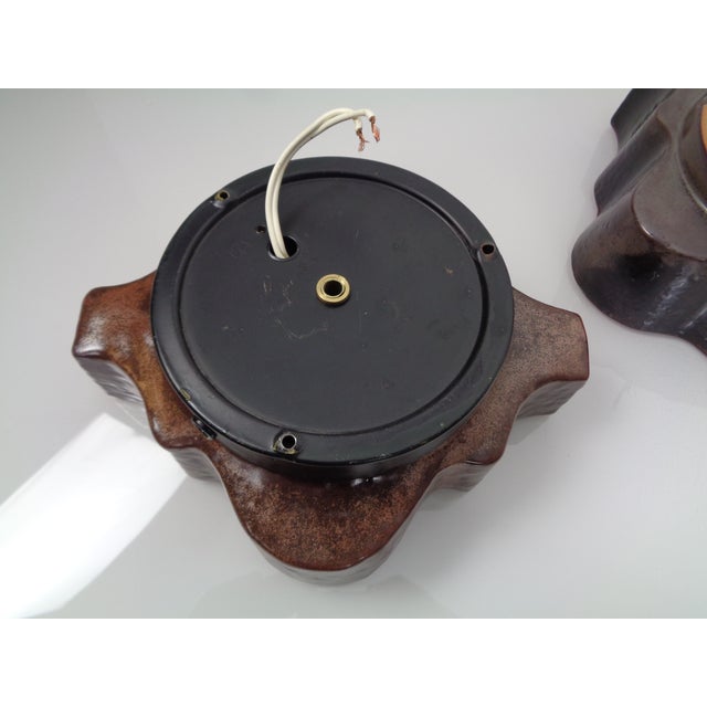 Pop Art German Ceramic Wall Lamps, 1970s, Set of 3 For Sale - Image 17 of 18