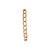 Contemporary Mid-Century 14kyg Double Texture Link Bracelet For Sale - Image 3 of 5