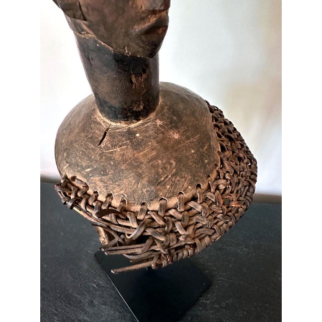 Tall African Ibibio Head Mask with Polychrome Nigeria Provenance For Sale - Image 13 of 15