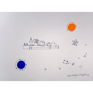 Andrzej Fogtt, Grand Kuraszewo, Ink and Gouache Drawing, 2004 For Sale