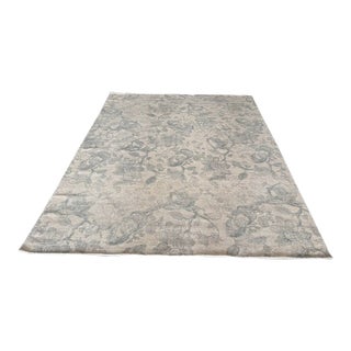 9ft × 11ft 10 in Pottery Barn Teague Printed Tufted Rug, Gray Multi For Sale