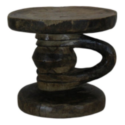 Tonga Stool in Wood For Sale