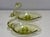 Vintage Duncan & Miller Swan Candle Holder Pair Chartreuse 8" L Art Glass 1940s For Sale In New York - Image 6 of 8