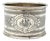 Antique 19th Century 800 Silver Monogram Napkin Ring, Germany, 1890s For Sale