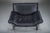 1970s Bauhaus Lounge Chair in Black Leather attributed to Johan Bertil Häggström for Swed-Form / Ikea, Sweden, 1970s For Sale - Image 5 of 15