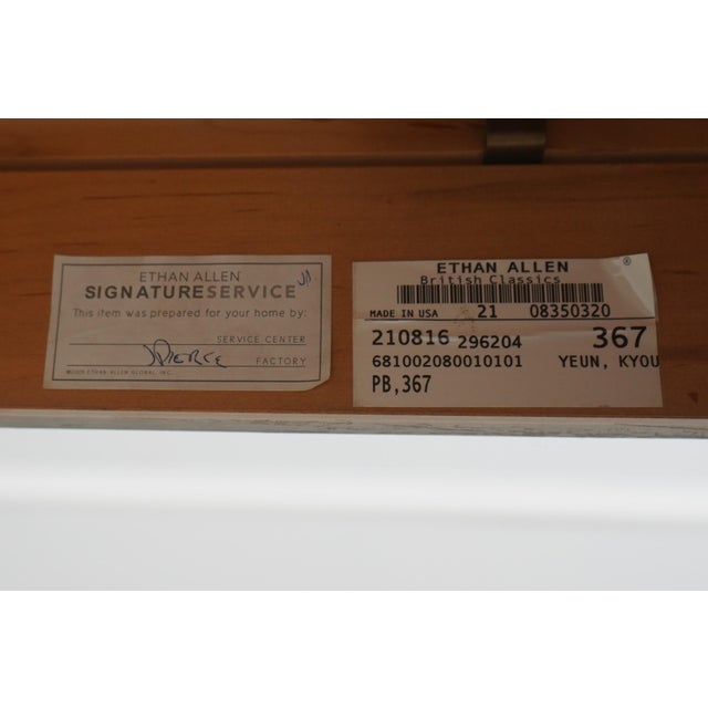 Ethan Allen British Classics Gray Finish Dining Table For Sale - Image 18 of 18