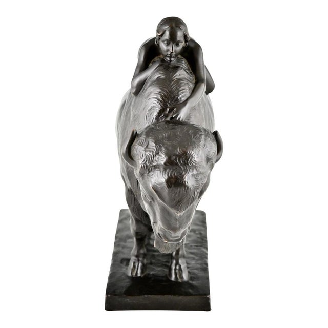 Art Deco Bronze Sculpture by Karl Donndorf, 1930 For Sale - Image 4 of 13