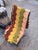 Handmade Earth Tone Rainbow-Stripe 70's Afghan For Sale - Image 4 of 4