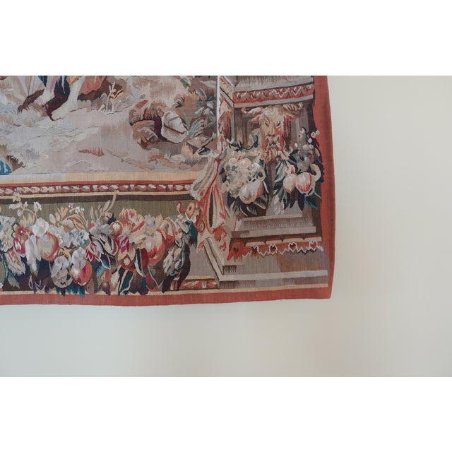 Vintage Tapestry Depicting Angels For Sale - Image 10 of 18