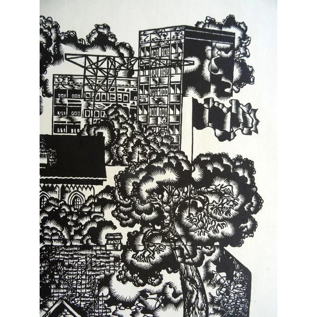 Dainis Rozkalns, Dedication to Valmiera City, 1982, Linocut For Sale - Image 4 of 6