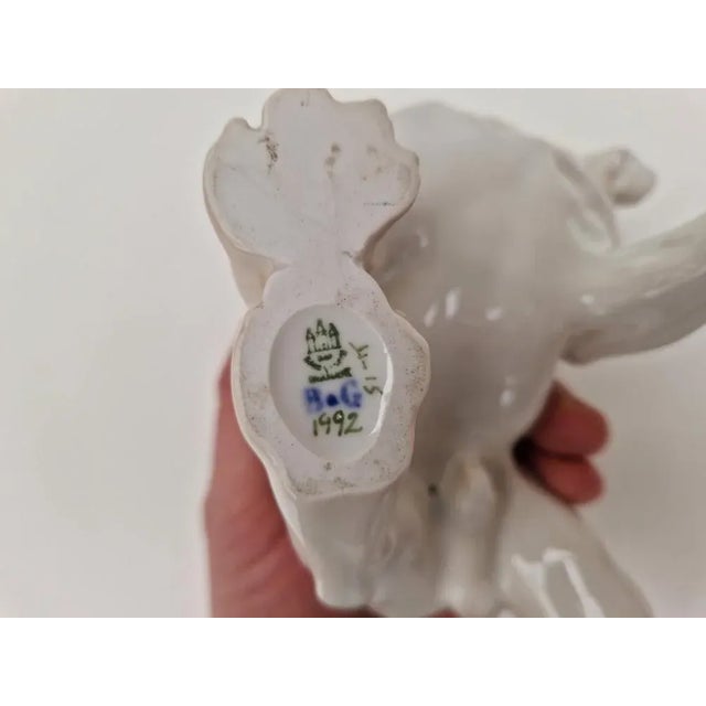 White English Bulldog Figurine from Bing & Grondahl, 1960s For Sale - Image 8 of 9