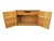 Wood Vintage Compact Oak Liquor Cabinet or Petite Sideboard With Rattan For Sale - Image 7 of 12