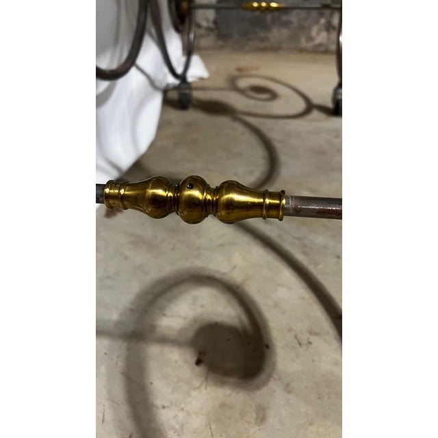 White Mid-Century Reproduction French Patisserie Marble Top Table For Sale - Image 8 of 9