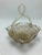 Vintage Venetian Glass Basket For Sale - Image 10 of 11