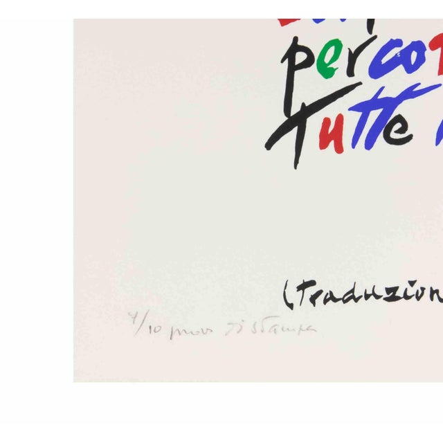 Modern Rafael Alberti, The Lyricism of Alphabet, 1972, Lithograph For Sale - Image 3 of 4