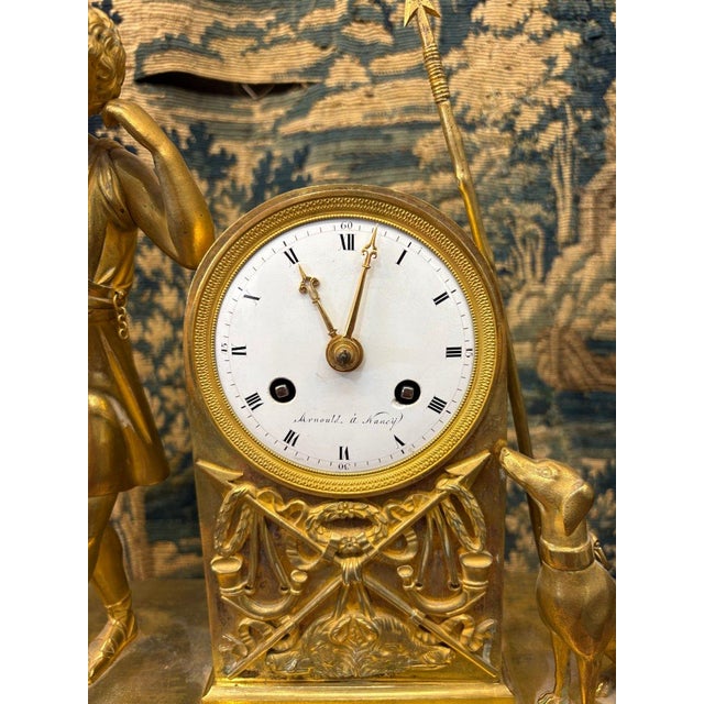 Melancholy Love Pendulum, Empire Period, 19th Century, circa 1800 For Sale - Image 4 of 9