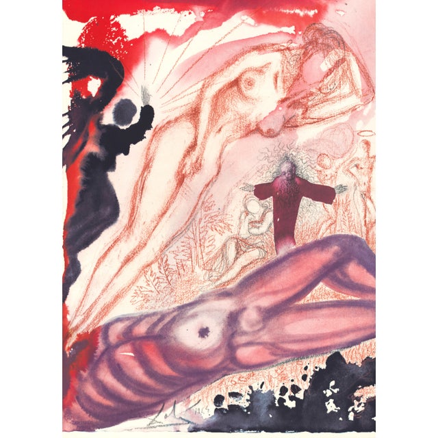1967 Salvador Dalí Biblia Sacra Lithograph "Mulier E Latere Viri" (Woman From the Side of Man) For Sale