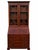 Brown English Mahogany Secretary Desk with Glass-Fronted Cabinet, 1920s For Sale - Image 8 of 8