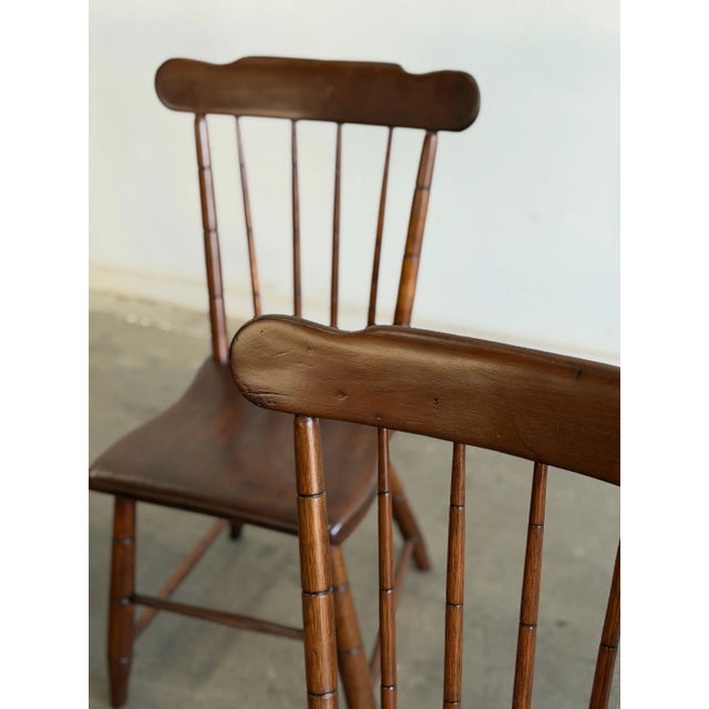 1940s Windsor Dining Chairs - Set of Six For Sale - Image 11 of 18