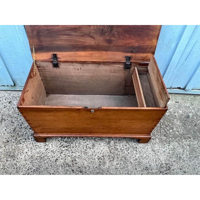 19th Century Early American Style Hand Dovetailed Constructed Trunk Blanket Chest For Sale - Image 10 of 11