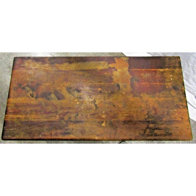 19th Century Early American Style Cedar Constructed Trunk Blanket Chest Castors For Sale - Image 9 of 16