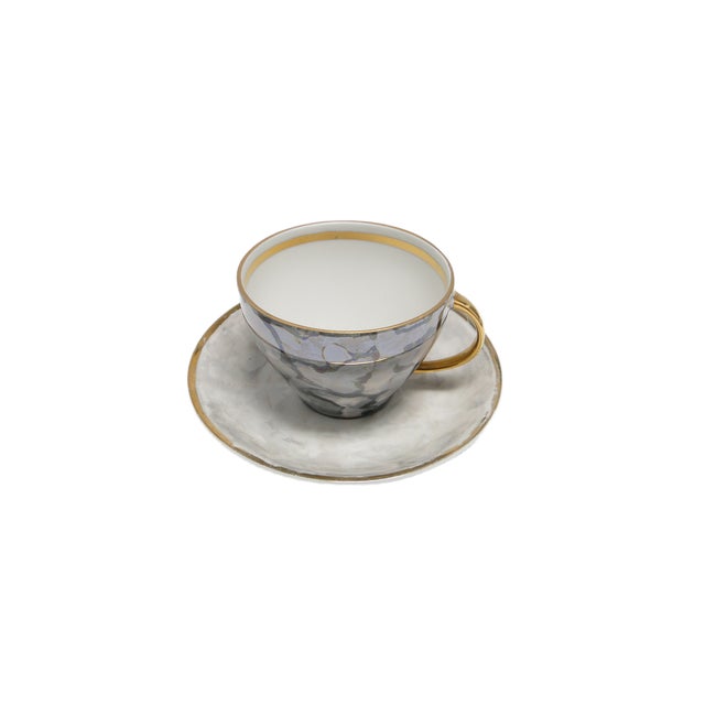 Mauve Art Deco Coffee Cups from Ćmielów, Poland, 1960s, Set of 4 For Sale - Image 8 of 12