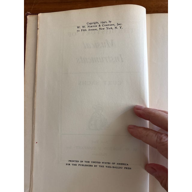 Art Deco Curt Sachs the History of Musical Instruments — Signed First Edition, 1940 w.w. Norton For Sale - Image 3 of 10
