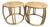 Pair of McGuire Rattan Drum Side Tables For Sale