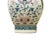 Pink Vintage Oriental Porcelain White Blue Pink Color Flower Bats Graphic Art Vase For Sale - Image 8 of 10