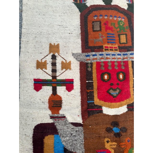 Textile Vintage Equator Tapestry, 1970s For Sale - Image 7 of 17