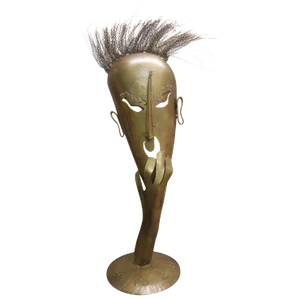 Large Handmade Steel Sculpture "Speak No Evil"