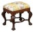 George I Style Lewis Mittman Carved Mahogany Footstool Ottoman For Sale