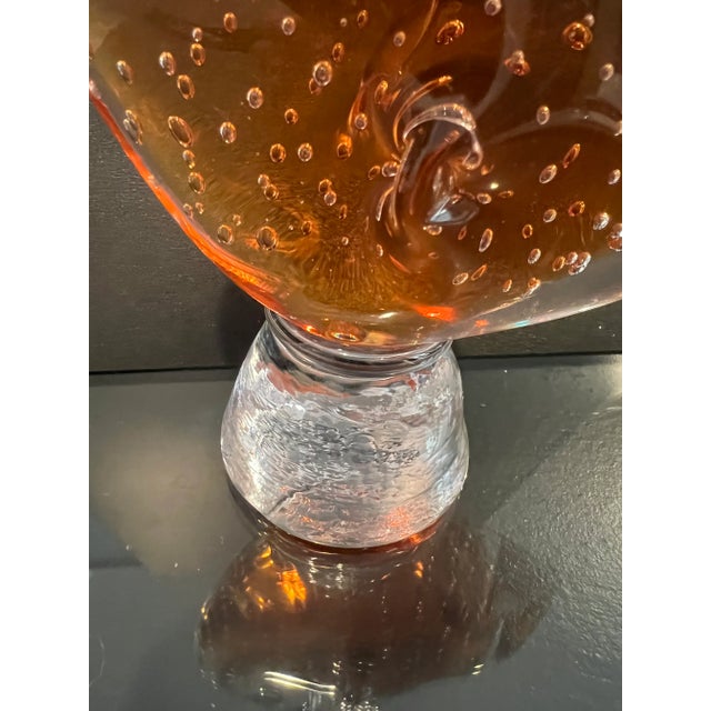 Transparent 1980s Crystal Fish on Base For Sale - Image 8 of 13