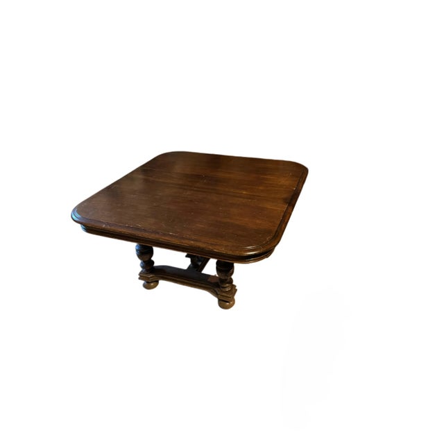 Early 20th Century Henry II Renaissance Antique French Coffee Table Dark Oak For Sale - Image 5 of 7