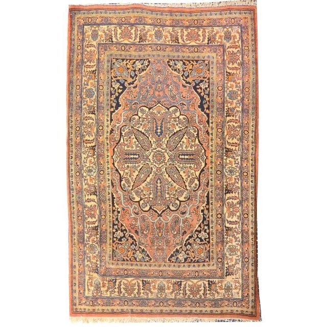Antique Persian Tabriz Haji Jalili For Sale - Image 4 of 4