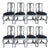 18th Century Swedish Rococo Set of 8 Chairs For Sale