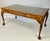 Mid 20th Century Large English Chippendale Style Burl Walnut Partners Desk With Ogee Molded Drawers For Sale - Image 14 of 18