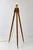 A striking early 20th-century surveyor’s tripod, thoughtfully converted into a sculptural floor lamp. This piece retains...