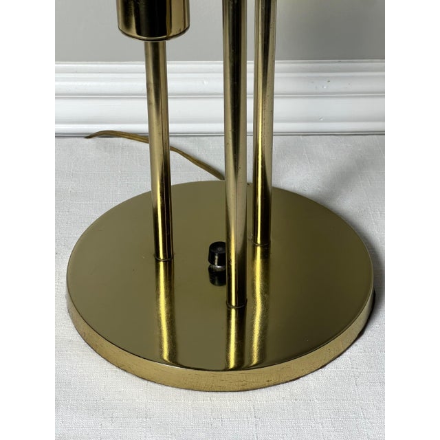1970s Modern 3-Light Brass and Lucite Lamp by Laurel Lamp Company For Sale - Image 15 of 18