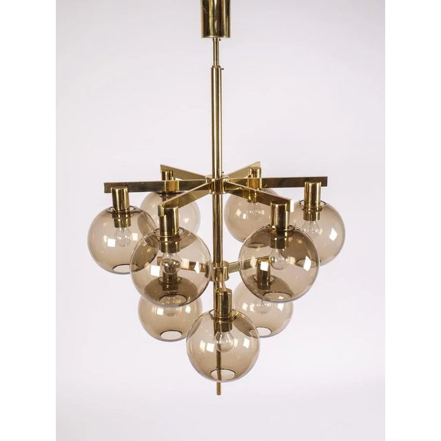 Brass Chandelier Model 348/9 from Hans-Agne Jakobsson, 1960s For Sale - Image 3 of 13