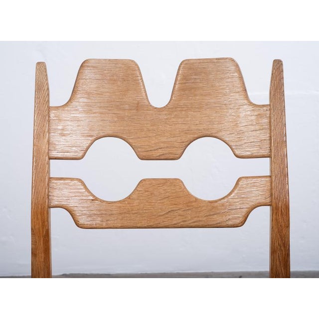 Vintage Razor Blade Oak Dining Chairs by Henning Kjærnulf, 1960s, Set of 4 For Sale - Image 9 of 10