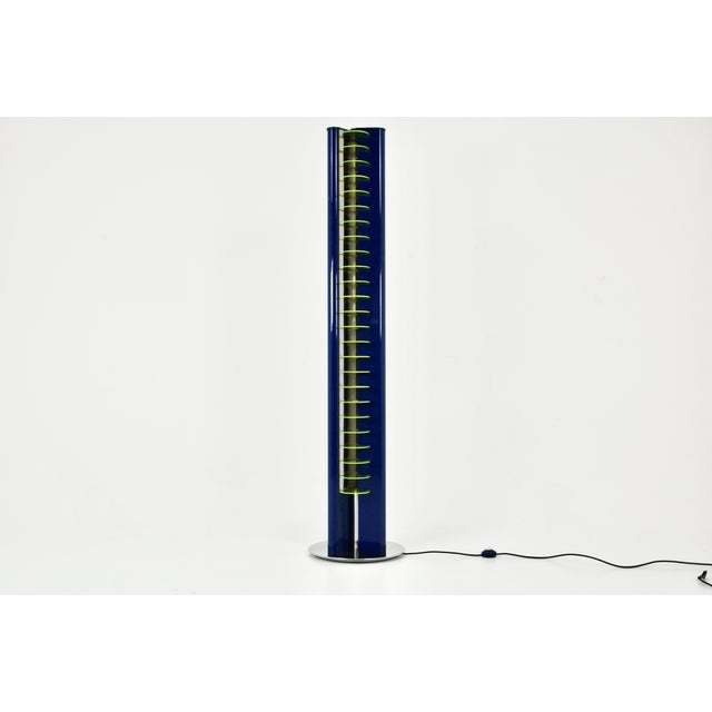 Metal Amalassunta Floor Lamp attributed to Vittorio Gregotti for Bilumen, 1968 For Sale - Image 7 of 14