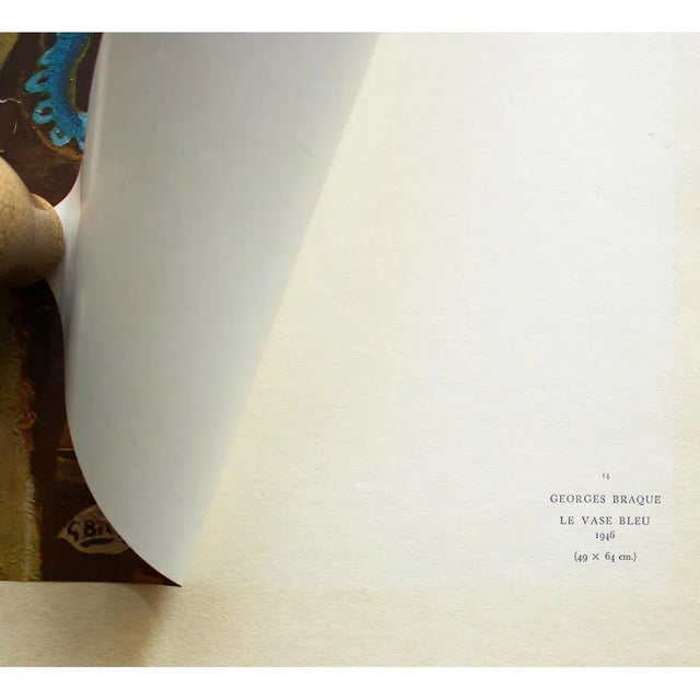 Georges Braque 1940s After Georges Braque "The Blue Vase", First Edition Period Swiss Offset Lithograph For Sale - Image 4 of 8