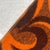 Brown Dutch Pure Wool Throw Blanket in Orange and Brown Swirl from Aabe, 1970s For Sale - Image 8 of 12