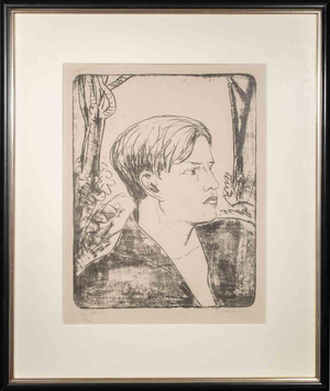 Erich Heckel, Ben Alexander 11/20, 1800s, Etching, Framed