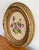 1970s Floral Needlepoint in Oval Frame For Sale - Image 4 of 7